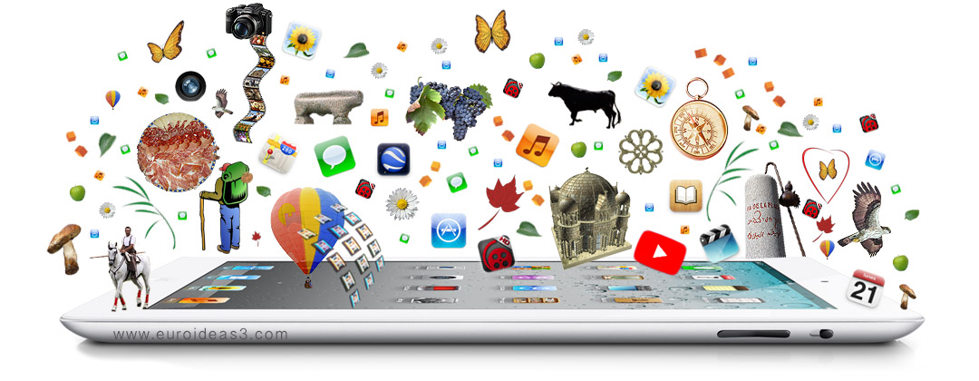 Creadores de contenidos digitales textos gráficos fotos animaciones 3D música locuciones vídeos video móvil App