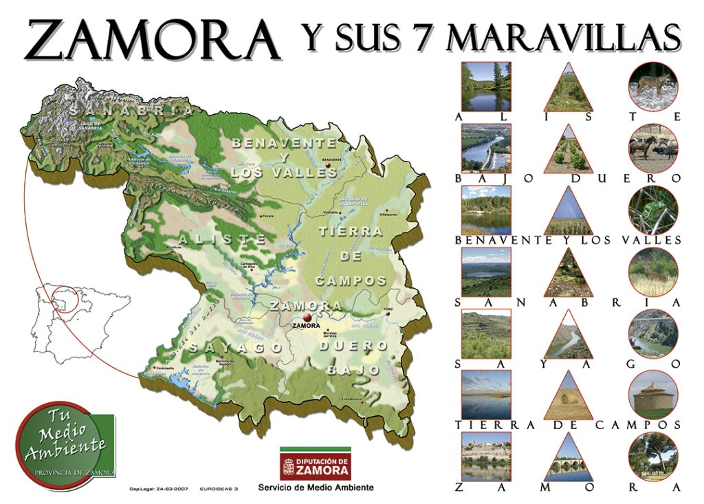 Provincia de Zamora Mapa de Zamora Diputación de Zamora euroideas3