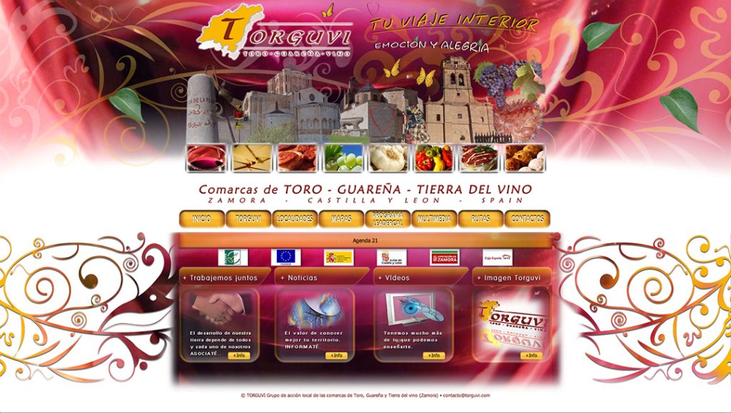 2010 Banner Ferias Torguvi Toro Guareña Tierra del Vino Tu Viaje Interior Emoción y Alegría - Grupo de Acción Local Torguvi portal web