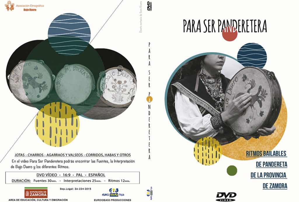 DVD Vídeo Panderetas Para ser Panderetera Folclore Zamora Provincia de Zamora Diputación de Zamora Bajo Duero euroideas3